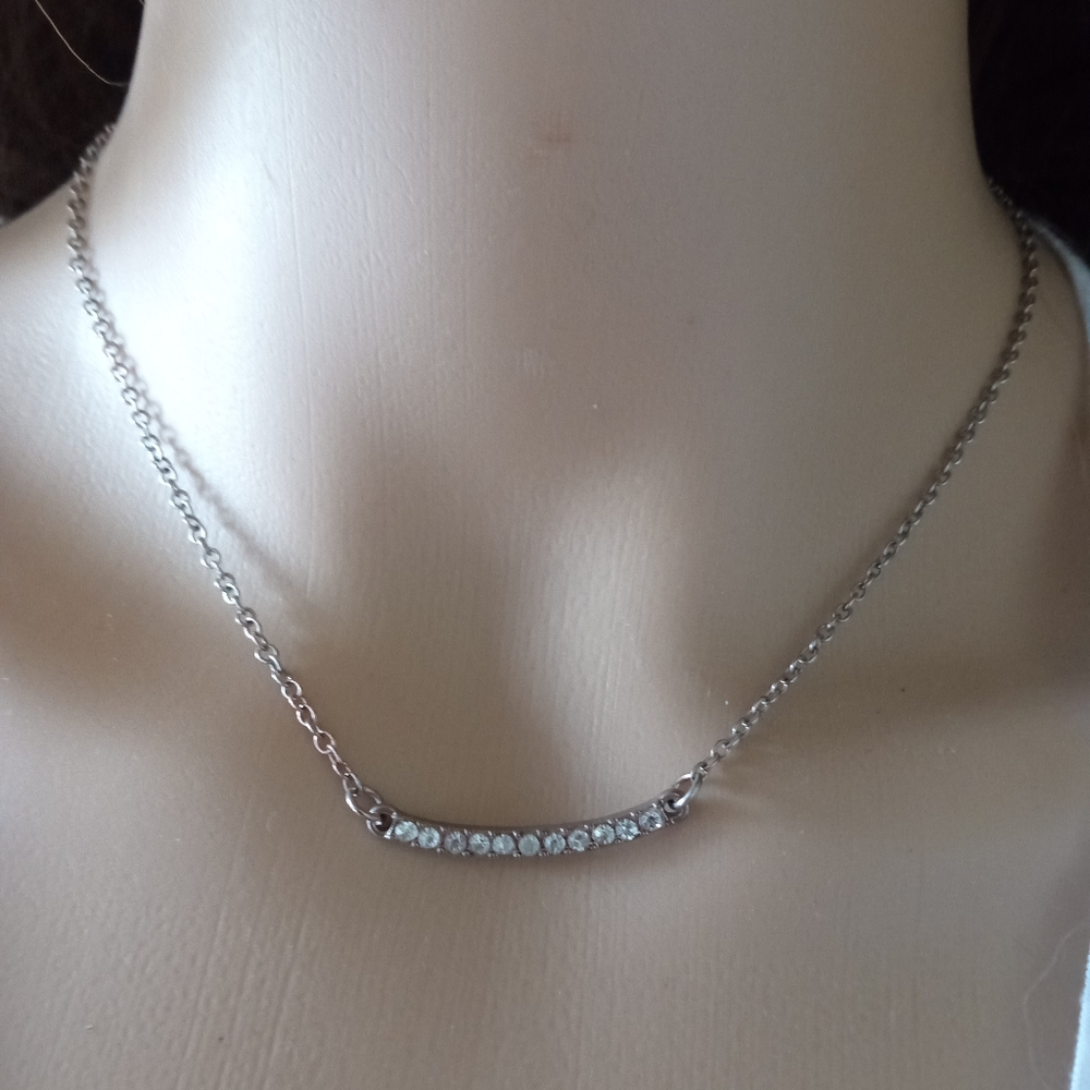 Pink gold and diamond choker fully adjustable.